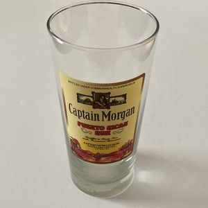 Captain Morgan‎ Puerto Rican Rum glass 6”x3”